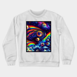 Psychedelic abstract artwork Crewneck Sweatshirt